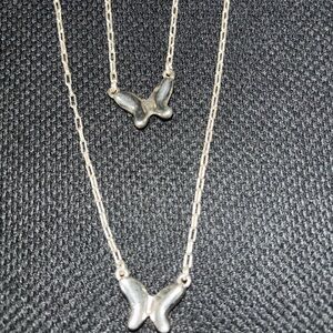 Silver Butterfly Necklace